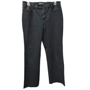 Lauren Ralph Lauren Adelle Black Pants Women's‎ Classic Career Trousers Size 10